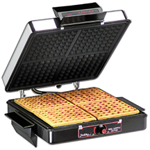 Broilking Large Chrome Grill Waffle Maker
