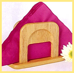 Lipper Beach Wood Napkin Holder