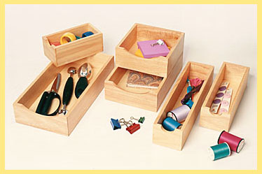 Lipper Beach Wood 3 x 12 inch Kitchen Drawer Organizer
