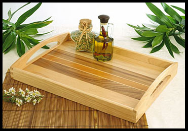 Lipper Beach Wood Multi Tone Serving Tray