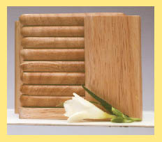 Lipper Beach Wood 9 piece Coaster Set