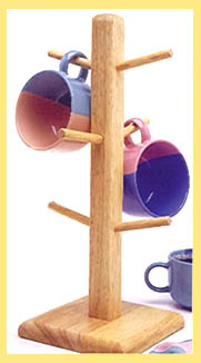Lipper Beach Wood Mug Tree