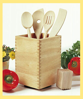 Lipper Beach Wood 6 piece Revolving Tool Caddy