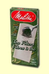 Melitta Tea Natural Brown Paper Filters 40 Count