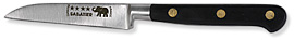 Sabatier 3.5 inch Stainless Stylet Paring Knife with Black Nylon Handle.