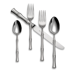 Ricci Argentieri Bamboo 18/10 Stainless 5 piece place settting